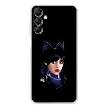 Чехлы Венсдей на Samsung Galaxy M36 Уэнсдей (AlphaPrint) (серьезная Уэнздей)