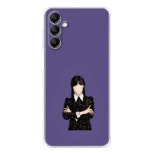 Чехлы Венсдей на Samsung Galaxy M36 Уэнсдей (AlphaPrint) (Уэнздей в черном)