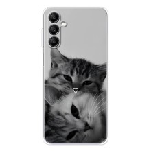 Чехол с рисунком кот на Samsung Galaxy M36 (Пара котов)