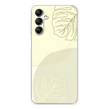 Чохол квітковий дизайн для Samsung Galaxy M36 – Зелений фон