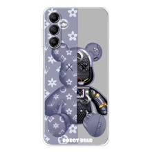 Крутые Чехлы Луи Виттон для Samsung Galaxy M36 (AlphaPrint) (Робот Мишка)