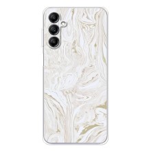 Мраморный чехол на Samsung Galaxy M36 (VPrint) (Белый мрамор)