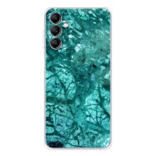 Мраморный чехол на Samsung Galaxy M36 (VPrint) (Зеленый мрамор)