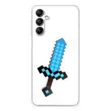 Чехлы для Samsung Galaxy M36 (Персонажи Майн Крафт) (Меч)