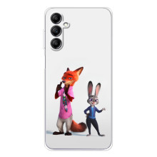 Силиконовый чехол с принтом Зоотрополіс для Samsung Galaxy M36 – Джуди и Ник