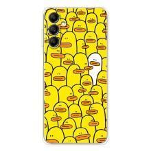 Силиконовый бампер с картинкой животных для Samsung Galaxy M36 (Особенный)