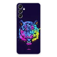 Силиконовый бампер с картинкой животных для Samsung Galaxy M36 (Тигр-Арт)