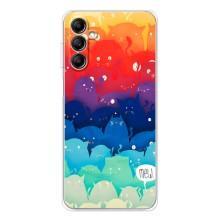 Силіконовий чохол з котиком для Samsung Galaxy M36 – Mew