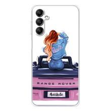 Силіконовый Чохол на Samsung Galaxy M36 з картинкой Модных девушек – Дівчина на машині