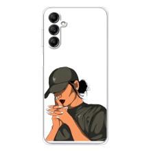 Силіконовый Чохол на Samsung Galaxy M36 з картинкой Модных девушек – У зеленому