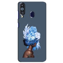 Чехлы (ART) Цветы на Samsung Galaxy M40 (VPrint) (Цветы на голове)