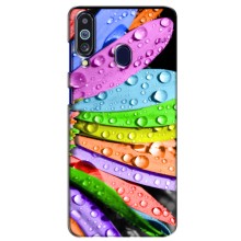 Чехлы (ART) Цветы на Samsung Galaxy M40 (VPrint) (Семицветик)