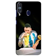 Чохли для Samsung Galaxy M40 (Leo чемпіон) (AlphaPrint) (Кубок Мессі)