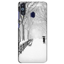 Чехлы на Новый Год Samsung Galaxy M40 – Снегом замело