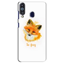 Чехлы с картинкой Лисички для Samsung Galaxy M40 (VPrint) (Девочка Лиса)