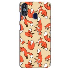 Чехлы с картинкой Лисички для Samsung Galaxy M40 (VPrint) (Лисички)