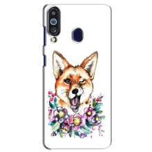 Чехлы с картинкой Лисички для Samsung Galaxy M40 (VPrint) (Веселая лисичка)