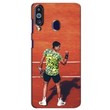 Чохли з прінтом Спортивна тематика для Samsung Galaxy M40 – Алькарас Тенісист