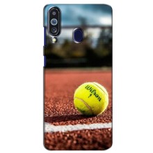 Чехлы с принтом Спортивная тематика для Samsung Galaxy M40 (Теннисный корт)