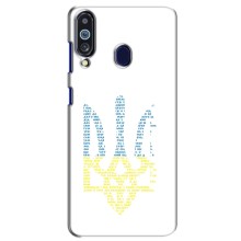 Чохли для Samsung Galaxy M40 Укр. Символіка (AlphaPrint) (Герб з букв)