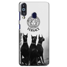 Чехлы VERSACE для Самсунг М40 (PREMIUMPrint) (Доберман Версаче)