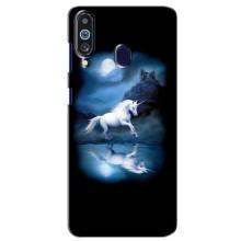 Чехол для Самсунг М40 - (Единорожки - Новинки) (AlphaPrint) – Единорог