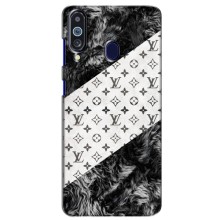 Чехол Стиль Louis Vuitton на Samsung Galaxy M40 (LV на белом)