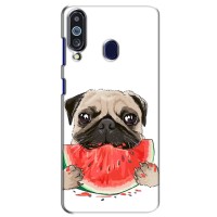 Чехол (ТПУ) Милые собачки для Samsung Galaxy M40 (Смешной Мопс)