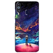 Космические Чехлы для Самсунг М40 (VPrint) (Галактический вид)