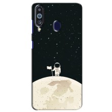 Космические Чехлы для Самсунг М40 (VPrint) (На луне)