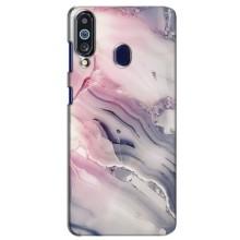 Мраморный чехол на Samsung Galaxy M40 (VPrint) (Пурпурный Мрамор)