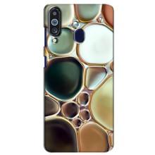 Мраморный чехол на Samsung Galaxy M40 (VPrint) (Радужный Мрамор)