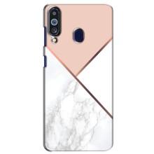 Мраморный чехол на Samsung Galaxy M40 (VPrint) (Тройной мрамор)
