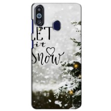 Новогодние, Праздничные Чехлы для Samsung Galaxy M40 - 2024 год (Let it snow)