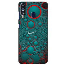 Силиконовый Чехол на Samsung Galaxy M40 с картинкой Nike (Найк зеленый)
