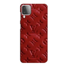 Текстурный Чехол Louis Vuitton для Самсунг М42 (Красный ЛВ)