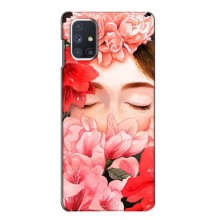 Чехлы (ART) Цветы на Samsung Galaxy M51 (VPrint) (Глаза в цветах)