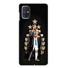 Чехлы для Samsung Galaxy M51 (Leo чемпион) (AlphaPrint) (Месси Король)