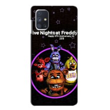 Чехлы Пять ночей с Фредди для Самсунг Галакси М51 – Лого Фредди
