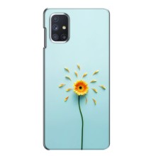 Чехлы с Цветами для Samsung Galaxy M51 (VPrint) (Желтый цветок)