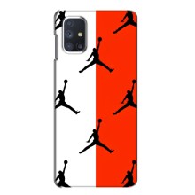 Чехлы для Samsung Galaxy M51 - с картинкой JORDAN (AlphaPrint) (Лого Джордан)