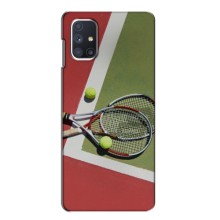 Чехлы с принтом Спортивная тематика для Samsung Galaxy M51 – Ракетки теннис