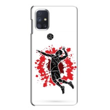 Чехлы с принтом Спортивная тематика для Samsung Galaxy M51 (Волейболист)