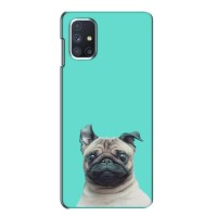 Бампер для Samsung Galaxy M51 с картинкой "Песики" – Собака Мопс