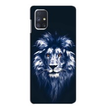 Чехол со Львом для Samsung Galaxy M51 (VPrint) (Синий Лев)