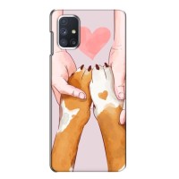 Чехол (ТПУ) Милые собачки для Samsung Galaxy M51 – Любовь к собакам