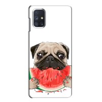 Чехол (ТПУ) Милые собачки для Samsung Galaxy M51 – Смешной Мопс