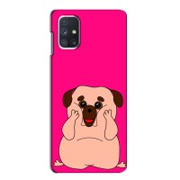 Чехол (ТПУ) Милые собачки для Samsung Galaxy M51 – Веселый Мопсик