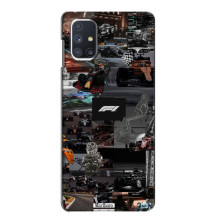 Чехол Формула1 на Samsung Galaxy M51 – Коллаж Ф1