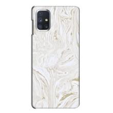Мраморний чехол на Samsung Galaxy M51 (VPrint) (Білий мрамор)